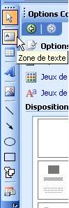 Insertion zone de texte par la barre d'outils "Objets" - Publisher Insertion zone de texte par la barre d'outils "Objets" - Publisher
