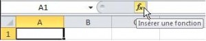 Bouton insérer fonction Excel