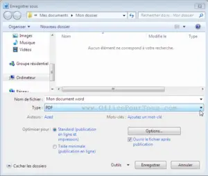 Conversion D’un Fichier Word, Excel Ou Autre En Pdf Dans Office ...