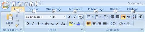 Raccourcis clavier - Office 2007-2010