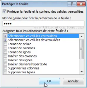 comment verrouiller un feuille excel