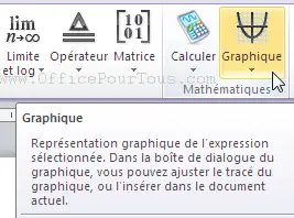 Bouton graphique - Microsoft mathematics - word 2010-2007