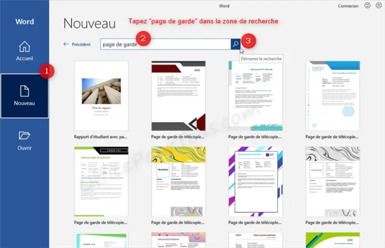 Comment Enregistrer Ma Page De Garde Que J'ai Créé Insérer, modifier et supprimer une page de garde dans Word – OfficePourTous