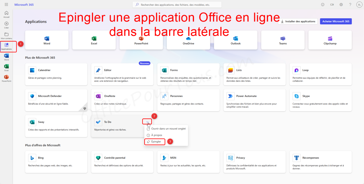 Office en ligne, la version web et gratuite de MS Office – OfficePourTous