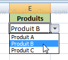 Liste déroulante dans Excel