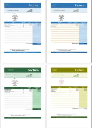 Modèles de Factures sans TVA