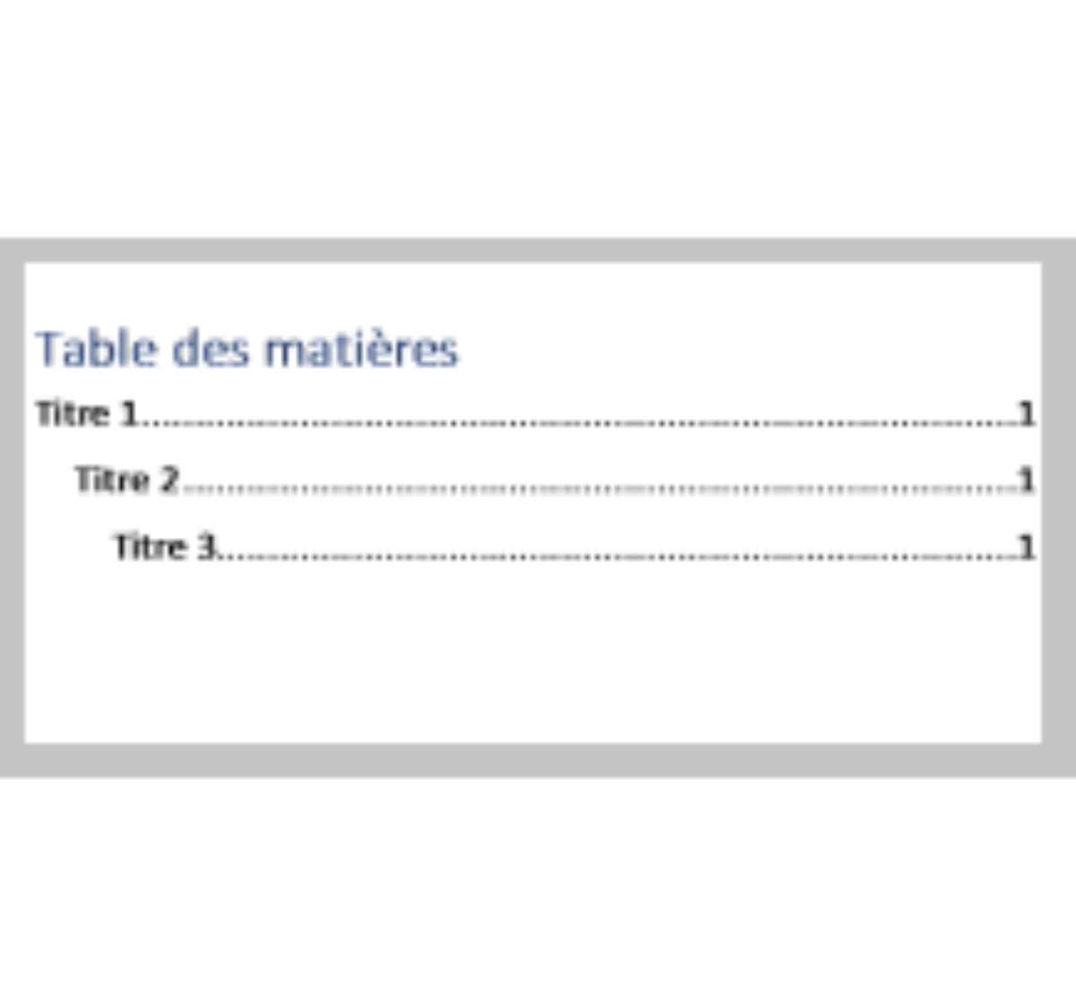 Comment Faire Une Table Des Matières Sur Libre Office Créer, paramétrer et mettre à jour une table des matières Word –  OfficePourTous